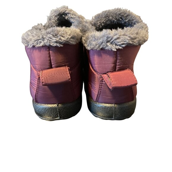 Womens Waterproof Insulated Winter Slip-On Shoes Red Fur Lining Size 41 Non-Slip - Picture 6 of 6